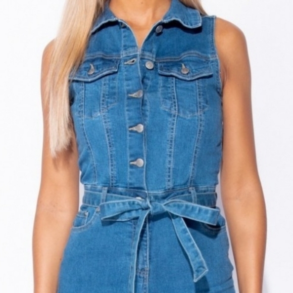 Denim Jumpsuit - Picture 6 of 12